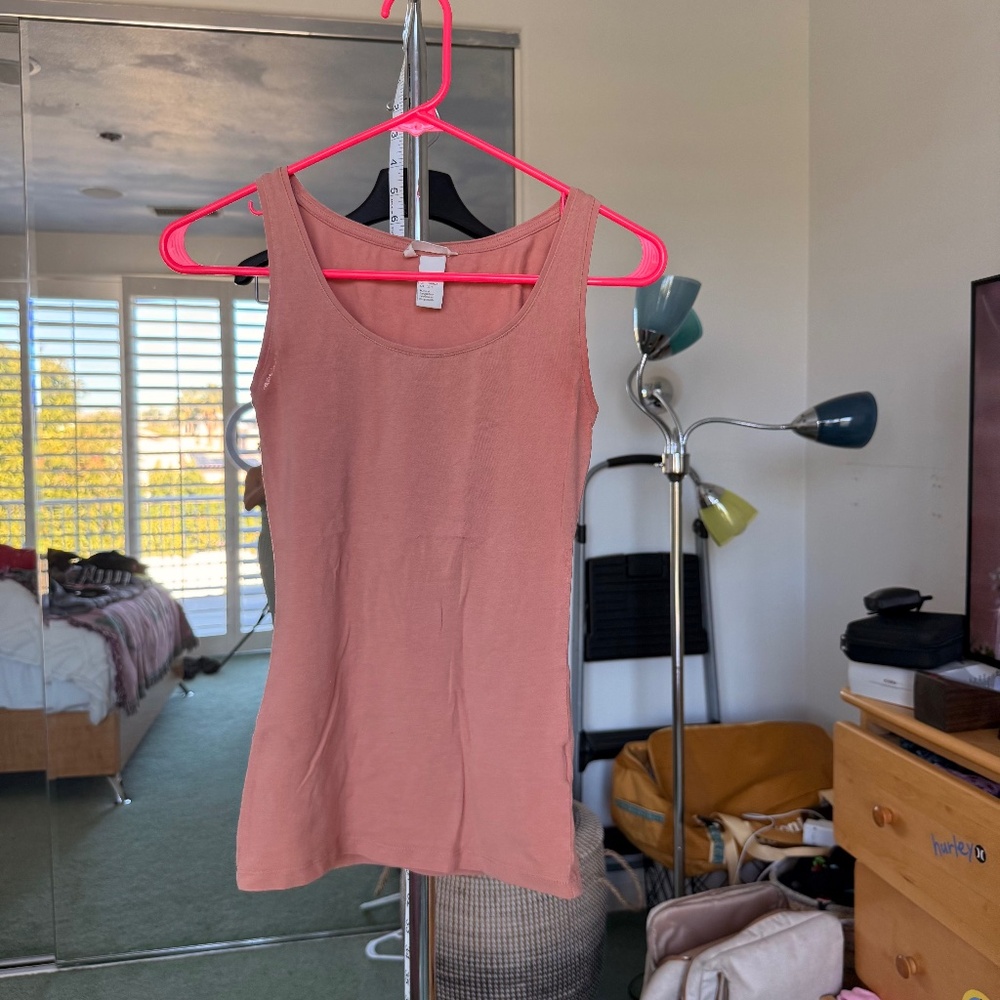 H&M Basic Soft Pink Tank Top